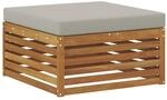 vidaXL Outdoor-Fu&szlig;hocker Massivholz Akazie Natur 900559