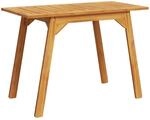 vidaXL Garten-Esstisch 110x56x75 cm Massivholz Akazie 366372