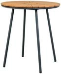ebuy24 Cleveland Cafetisch &Oslash;70cm Garten Teak Schwarz