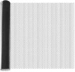 vidaXL Zaunpfosten Grau 25 x 1,4 m 25 mm Netz Stahl und PVC 3353244