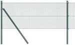 vidaXL Zaunpfosten Gr&uuml;n 25 x 0,5 m 12 x 12 mm Masche Stahl 3351713