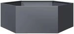 vidaXL Pflanzk&uuml;bel Anthrazit Sechseckig 138x120x45 Stahl 851138
