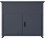 Westmann Metall-Hochbeet Plexa mit Stauraum 50 cm x 100 cm x 85 cm Anthrazit