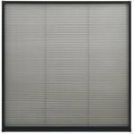 vidaXL Insektenschutz-Plissee f&uuml;r Fenster Alu Anthrazit 120x120 cm 148666