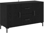 vidaXL Sideboard Schwarz Eichen-Optik 100 x 36 x 60 cm Holzwerkstoff 882480