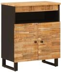 vidaXL Seitenschrank mit T&uuml;r Braun 60 x 33 x 75 cm Massivholz Mango 4018321