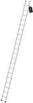 PROREGAL Sprossen-Anlegeleiter 350 mm Breit Ohne Traverse 20 Sprossen
