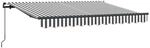 vidaXL Einziehbare Markise Anthrazit 350 x 200 cm Stoff 3329682