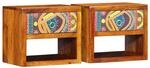 vidaXL Nachttisch 2 Stk Braun 40 x 35 x 35 cm Akazie Massivholz 4016516