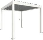 Biohort Pergola 3 m x 3,5 m Wei&szlig;/Silber-Metallic