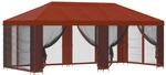 vidaXL Pavillon mit Seitenw&auml;nden 6 x 3 m Terrakotta 3376022