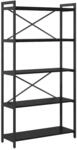 vidaXL B&uuml;cherregal Schwarz Eichen-Optik 80 x 30 x 155 cm Holzwerkstoff 868413