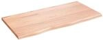 vidaXL Wandregal Hellbraun 80x40x2 cm Massivholz Eiche Behandelt 363665