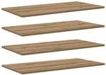 vidaXL Regalbrett 4 Stk Braun 80 x 40 x 1,5 cm Holzwerkstoff 875061