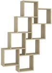 vidaXL W&uuml;rfelregal Sonoma-Eiche 90x15x119 cm Holzwerkstoff 807181