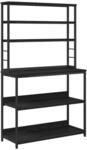 vidaXL K&uuml;chenregal Schwarz Eichen-Optik 100 x 40 x 168 cm 883892