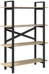 vidaXL B&uuml;cherregal Sonoma-Eiche 100 x 33,5 x 140 cm Holzwerkstoff 883941