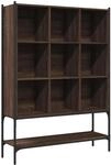 vidaXL B&uuml;cherregal Braun Eichen-Optik 102x30x141,5 cm Holzwerkstoff