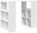 vidaXL Schreibtisch mit Regal Wei&szlig; 90 x 50 x 75 cm Holzwerkstoff 869506