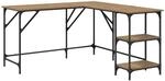 vidaXL Schreibtisch Artisan-Eiche 139 x 139 x 75 cm Holzwerkstoff 882866