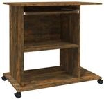 vidaXL Schreibtisch R&auml;uchereiche 80x50x75 cm Holzwerkstoff 815543