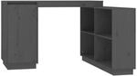 vidaXL Schreibtisch Grau 110x50x75 cm Massivholz Kiefer 814506