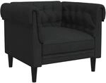 vidaXL Chesterfield-Sessel Schwarz Stoff 372540