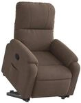 vidaXL Relaxsessel mit Aufstehhilfe Braun Mikrofasergewebe 3204928