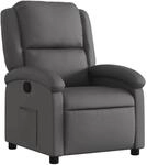 vidaXL Relaxsessel Grau Echtleder Modell 5