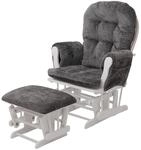 MCW Relaxsessel C76 Dunkelgrau Gestell Wei&szlig;