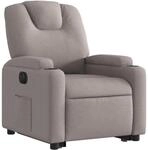 vidaXL Relaxsessel mit Aufstehhilfe Elektrisch Taupe Stoff Modell 14