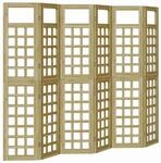 vidaXL Sichtschutz Honigbraun 240 x 180 cm Massivholz Kiefer 3385877
