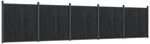 vidaXL Zaunelement Grau 872x186 cm WPC 3282793
