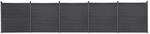 vidaXL Zaunelement-Set Grau 872x186 cm WPC 3211835