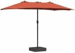 vidaXL Gartenparasol Terrakotta 385 x 209 x 244 cm Stoff 42003288