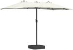 vidaXL Gartenparasol Sand 385 x 209 x 244 cm Stoff 42003275