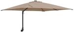 vidaXL Gartenparasol Taupe 248,5 x 247,5 x 160 cm Stoff 42003254