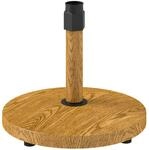 Outsunny Sonnenschirmst&auml;nder Beton Metall Rund Schirmhalter Naturholz 48 x 44H cm