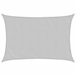 vidaXL Sonnensegel Hellgrau 4,5x3,5 m 100% Polyester Oxford 4000549
