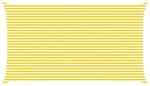 vidaXL Sonnensegel Gelb und Wei&szlig; 7 x 4 m 100 % Polyester Oxford 42031078
