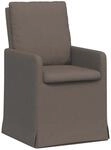 vidaXL Esszimmerst&uuml;hle 2 Stk Hellgrau 57 x 67 x 98 cm Leinen 42017914