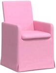 vidaXL Esszimmerst&uuml;hle 2 Stk Rosa 57 x 67 x 95 cm Stoff 42017912