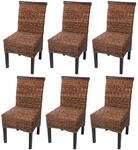 MCW Esszimmerstuhl Acireale 6er-Set Dunkel ohne Kissen