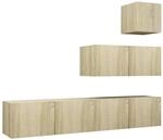 vidaXL 4-tlg. TV-Schrank-Set Sonoma-Eiche Holzwerkstoff 8