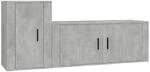 vidaXL 2-Tlg TV-Schrank-Set Betongrau Holzwerkstoff 3188482