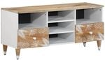 vidaXL TV-Schrank 100x33,5x46 cm Massivholz Mango 4018682