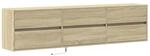 vidaXL TV-Wandschrank mit LED Sonoma-Eiche 180x31x45 cm 3307935