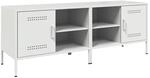 vidaXL TV-Schr&auml;nke 2 Stk Wei&szlig; 68x39x50,5 cm Stahl 843005
