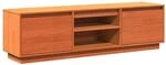 vidaXL TV-Schrank Wachsbraun 140x35x40 cm Massivholz Kief&uuml;r