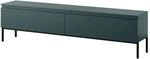 Selsey TV-Lowboard Bemmi 175 cm Dunkelgruen mit Schwarzen Beinen